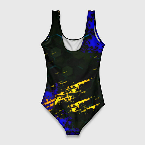 Женский купальник-боди Age of Empires краски текстура / 3D-принт – фото 2