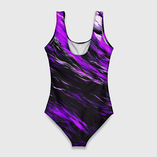 Женский купальник-боди Чёрная и розовая буря / 3D-принт – фото 2