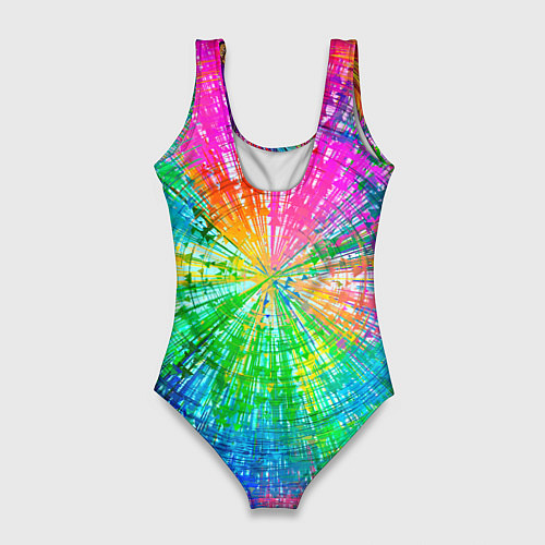 Женский купальник-боди Цветная лама / 3D-принт – фото 2