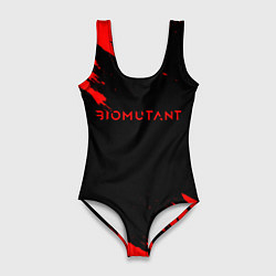 Женский купальник-боди Биомутант краски красные
