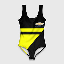 Женский купальник-боди Chevrolet yellow star