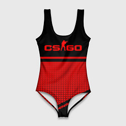 Купальник-боди 3D женский CS GO geometry sport, цвет: 3D-принт