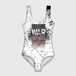 Купальник-боди 3D женский Warthunder брызги красок текстура, цвет: 3D-принт