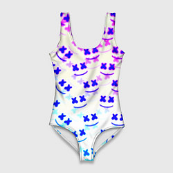 Женский купальник-боди Marshmello pattern neon