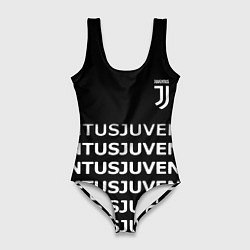 Женский купальник-боди Juventus pattern fc club steel