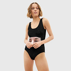 Купальник-боди 3D женский Взгляд Kizaru, цвет: 3D-принт — фото 2