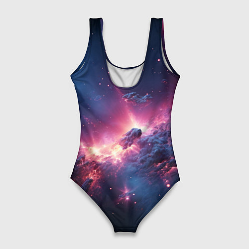 Женский купальник-боди Взрыв в космосе / 3D-принт – фото 2