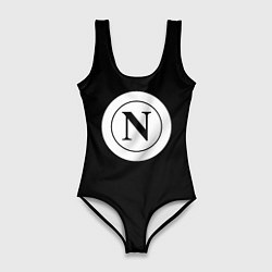 Купальник-боди 3D женский Napoli fc sport logo, цвет: 3D-принт