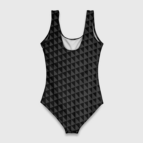 Женский купальник-боди Паттерн из черных треугольников / 3D-принт – фото 2