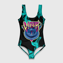 Женский купальник-боди Вайпер flame neon game