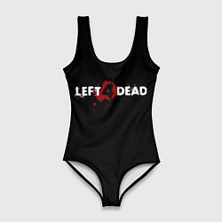 Купальник-боди 3D женский Left 4 Dead logo, цвет: 3D-принт
