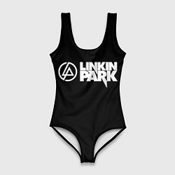 Купальник-боди 3D женский Linkin park logo rock music, цвет: 3D-принт