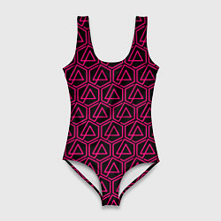 Женский купальник-боди Linkin park pink logo