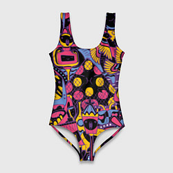 Купальник-боди 3D женский О Париж, цвет: 3D-принт