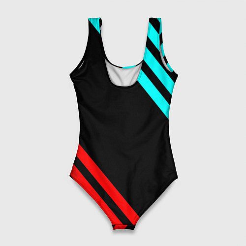 Женский купальник-боди Sonic sega geometry / 3D-принт – фото 2