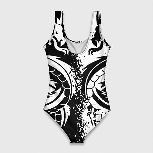 Женский купальник-боди Darksouls rpg dragon / 3D-принт – фото 2