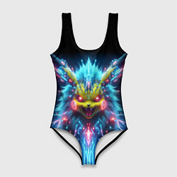Купальник-боди 3D женский Terrible Pikachu - nightmare, цвет: 3D-принт