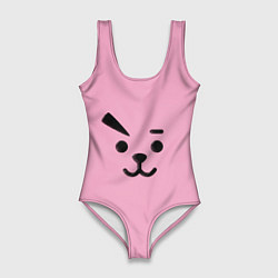 Купальник-боди 3D женский BT21 Cooky, цвет: 3D-принт