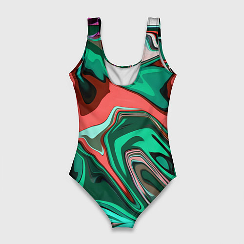 Женский купальник-боди Gamer - лого череп с игровым джойстиком / 3D-принт – фото 2