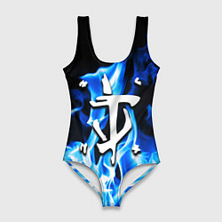 Женский купальник-боди Doom fire знак