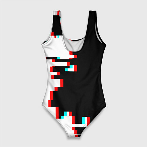 Женский купальник-боди Doom geometry / 3D-принт – фото 2