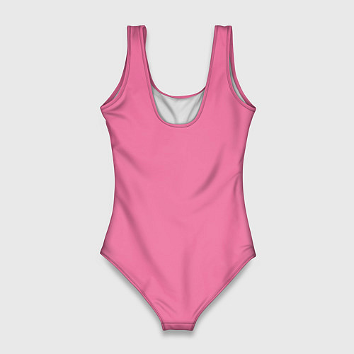 Женский купальник-боди Эмоция стыда - розовый / 3D-принт – фото 2