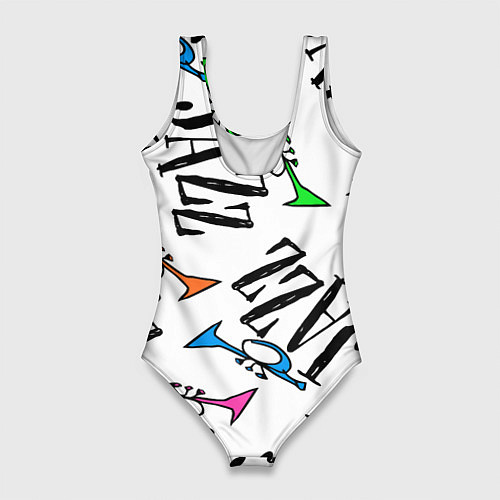 Женский купальник-боди Just jazz in color / 3D-принт – фото 2