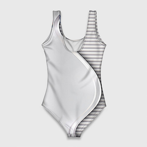 Женский купальник-боди Saab metal texture / 3D-принт – фото 2