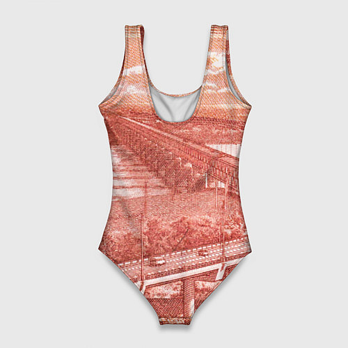 Женский купальник-боди Любимый Хабаровск 5000 / 3D-принт – фото 2