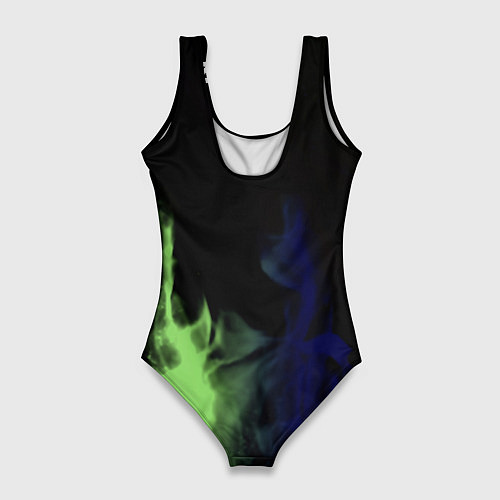 Женский купальник-боди Portal fire steel / 3D-принт – фото 2