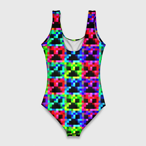 Женский купальник-боди Minecraft x rust / 3D-принт – фото 2