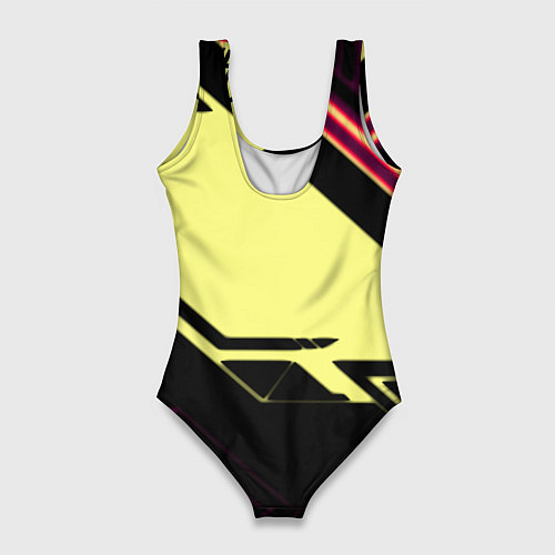 Женский купальник-боди Linkin park geometry steel / 3D-принт – фото 2