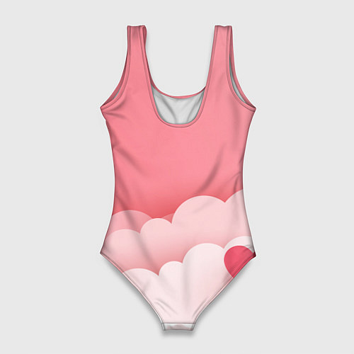 Женский купальник-боди Облака любви / 3D-принт – фото 2