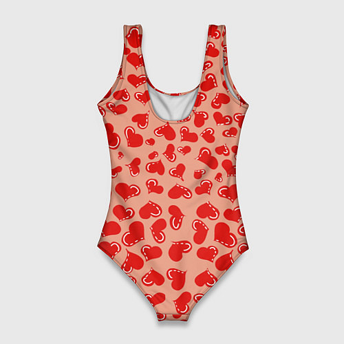 Женский купальник-боди Сердца любви / 3D-принт – фото 2