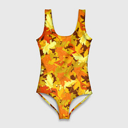Женский купальник-боди Золотая кленовая осень
