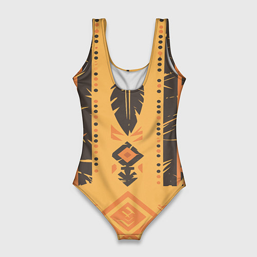 Женский купальник-боди Прикид индейца / 3D-принт – фото 2