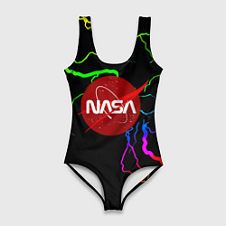 Женский купальник-боди НАСА молнии градиент
