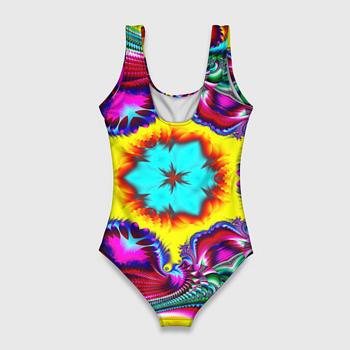 Женский купальник-боди Абстракция узор фракталы / 3D-принт – фото 2