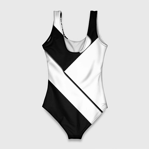 Женский купальник-боди Манчестер Юнайтед геометрия / 3D-принт – фото 2