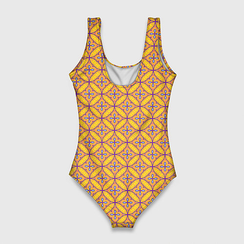 Женский купальник-боди Красочный орнамент в восточном стиле / 3D-принт – фото 2