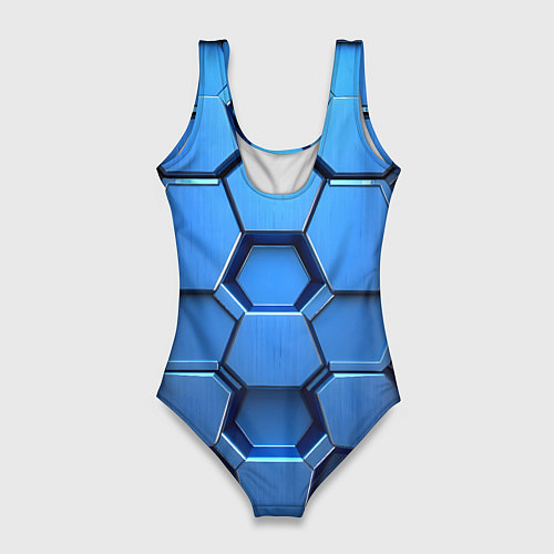 Женский купальник-боди Синий бронежилет / 3D-принт – фото 2