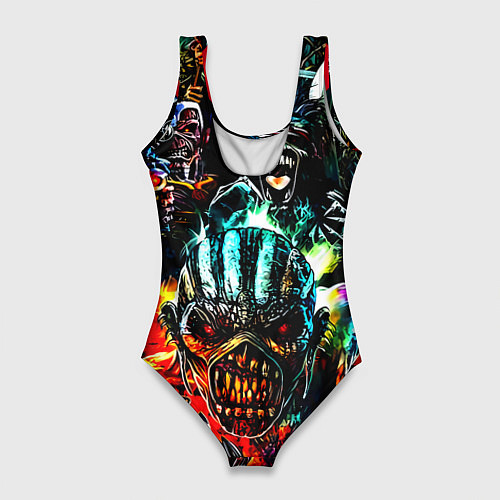 Женский купальник-боди ACDC рок монстры / 3D-принт – фото 2