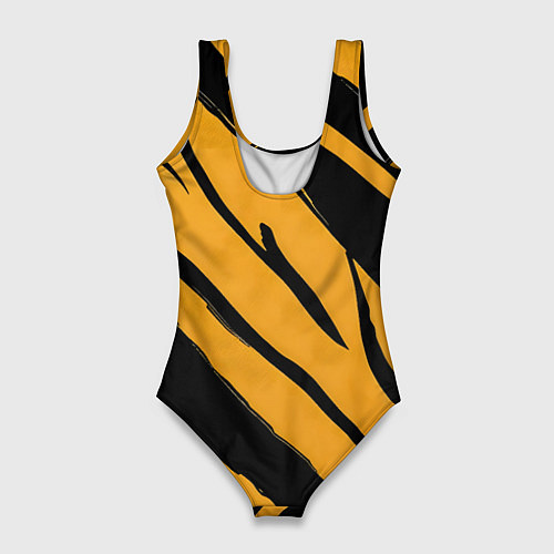 Женский купальник-боди Тигровый раскрас / 3D-принт – фото 2