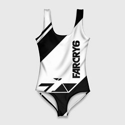 Купальник-боди 3D женский Farcry6 геометрия полосы, цвет: 3D-принт