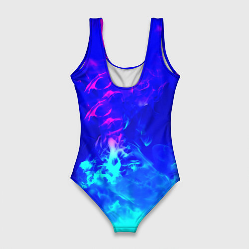 Женский купальник-боди Monster energy дым неоновый / 3D-принт – фото 2