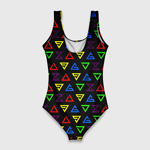 Женский купальник-боди Dota pattern witcher / 3D-принт – фото 2