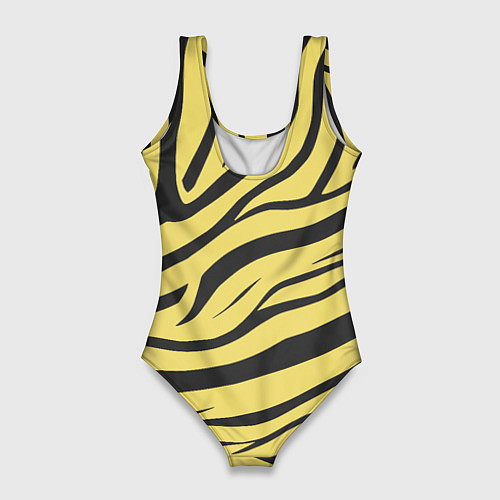 Женский купальник-боди Светлый тигровый паттерн / 3D-принт – фото 2