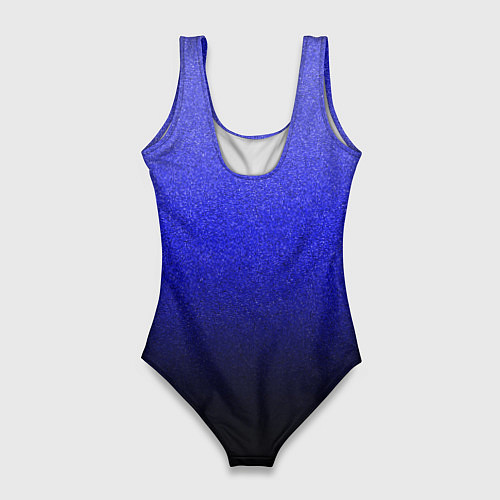 Женский купальник-боди Градиент индиго из синего в чёрный / 3D-принт – фото 2