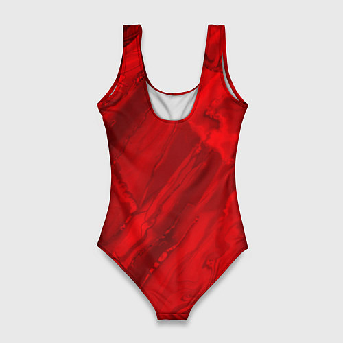 Женский купальник-боди Красный камень абстракция / 3D-принт – фото 2