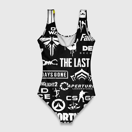 Женский купальник-боди Сталкер все логотипы игр / 3D-принт – фото 2